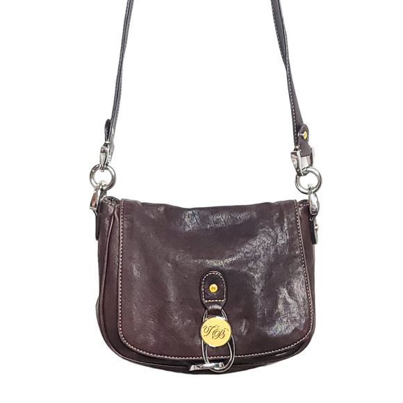 TED BAKER Brown Soft Grain Leather Crossbody Bag - Picture 2 of 10